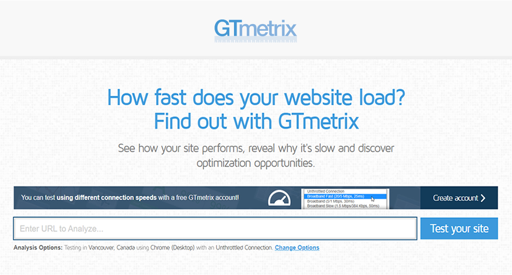 Con GTmetrix es muy facil medir la velocidad de carga web con todos los detalles.